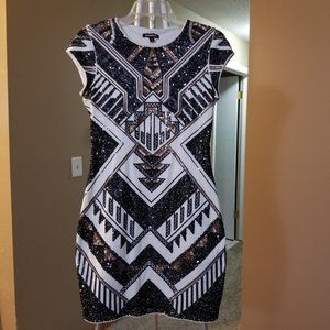 Express Sequined Stretch Dress Size S